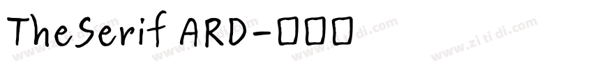 TheSerif ARD字体转换
